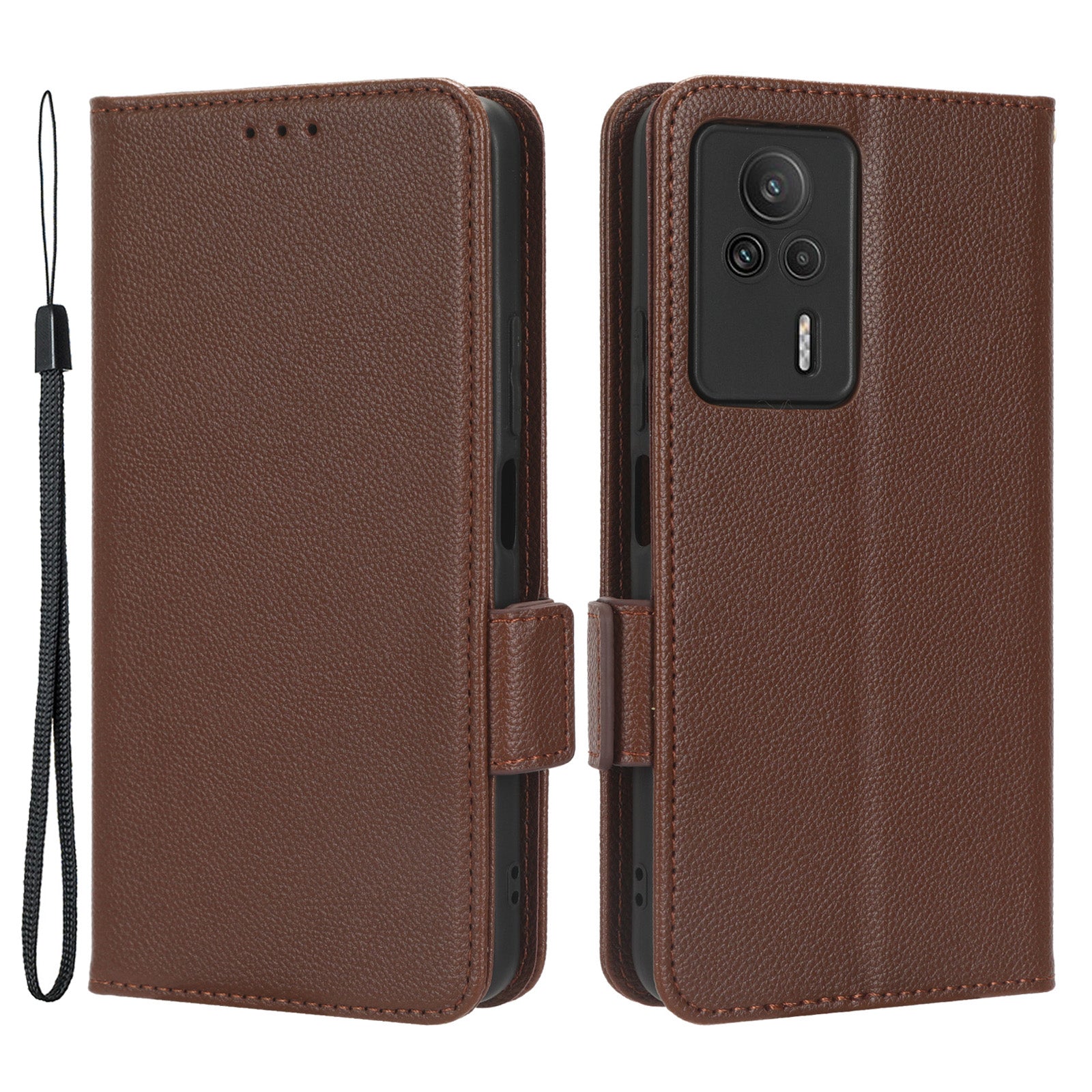 For Xiaomi Redmi K60E 5G Anti-Scratch Litchi Texture Phone Case PU Leather TPU Wallet Stand Phone Cover For Xiaomi Redmi K60E 5G Anti-Scratch Litchi Texture Phone Case PU Leather TPU Wallet Stand Phone Cover